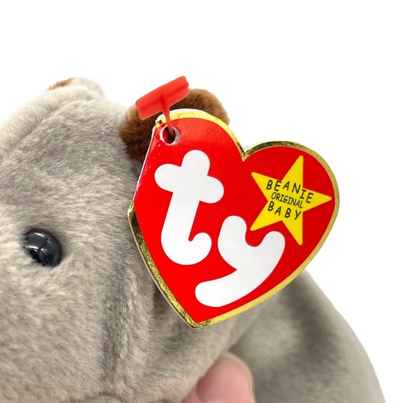 Ty Beanie Baby Babies SPIKE The Rhinoceros Rhino Original Vintage Plush RETIRED - Picture 8 of 10